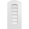 Ekena Millwork Arch Top Surface Mount PVC Gable Vent: Functional, w/ 3-1/2"W x 1"P Standard Frame, 12"W x 24"H GVPAR12X2401SF - alternate 1